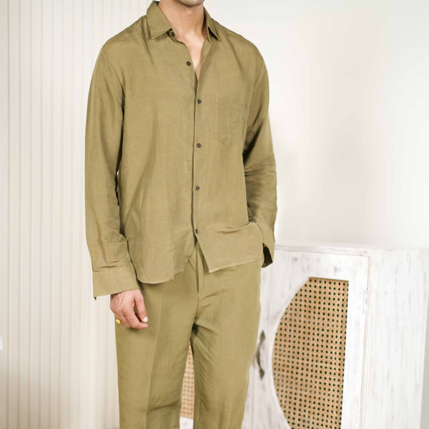 Men Khaki Trouser