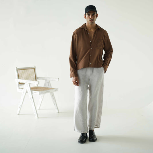 Drawstring Linen Trousers