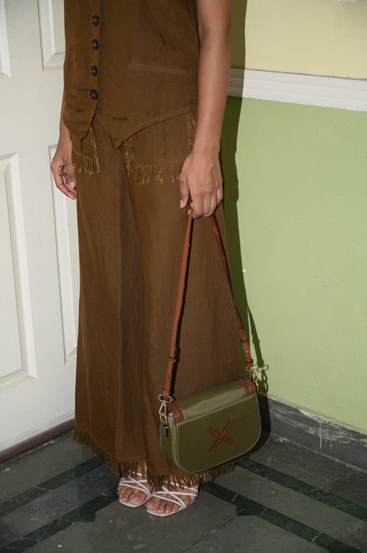 Khaki Linen Trousers